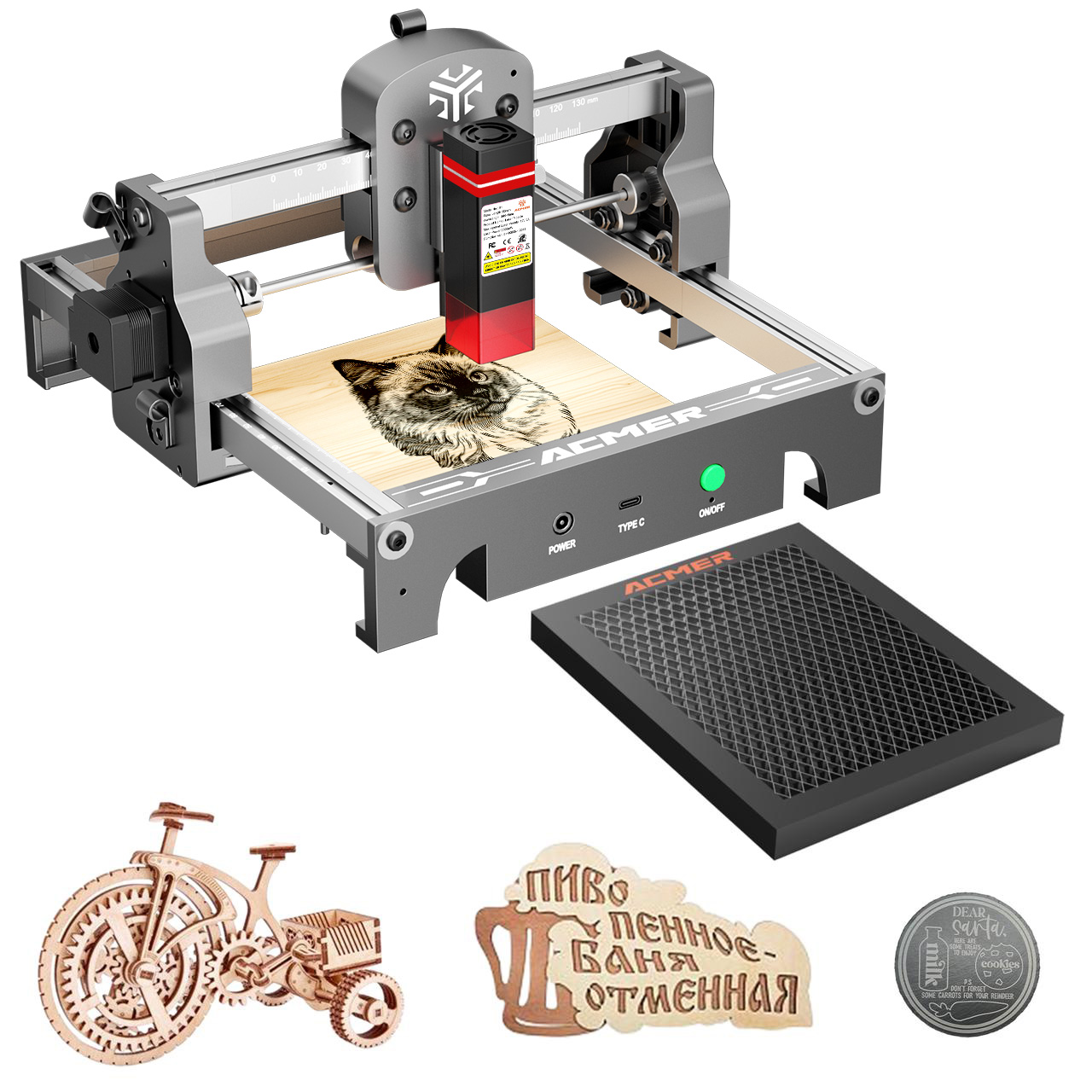 Mini Laser Engraver Cnc Router - Máquina de gravação a laser portátil
