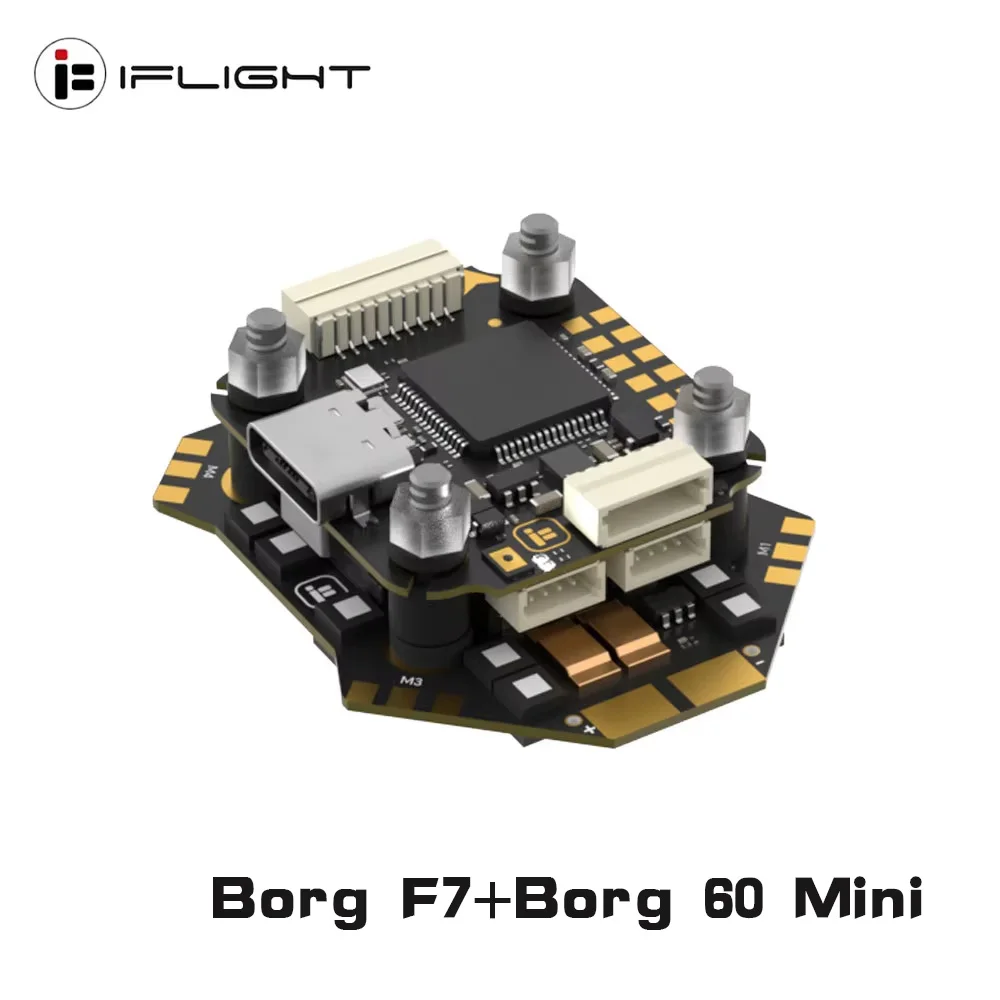 Fpv Flight Controller F7 Stack 60A - Controlador de Voo iFlight Borg Mini