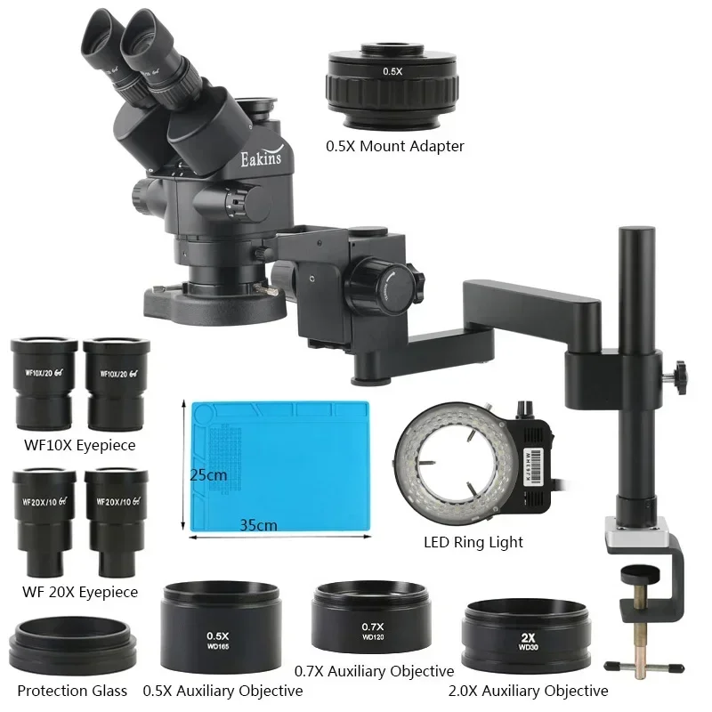 Microscópio Estéreo Trinocular - Stereo Trinocular Microscope Pcb avaliação e preço